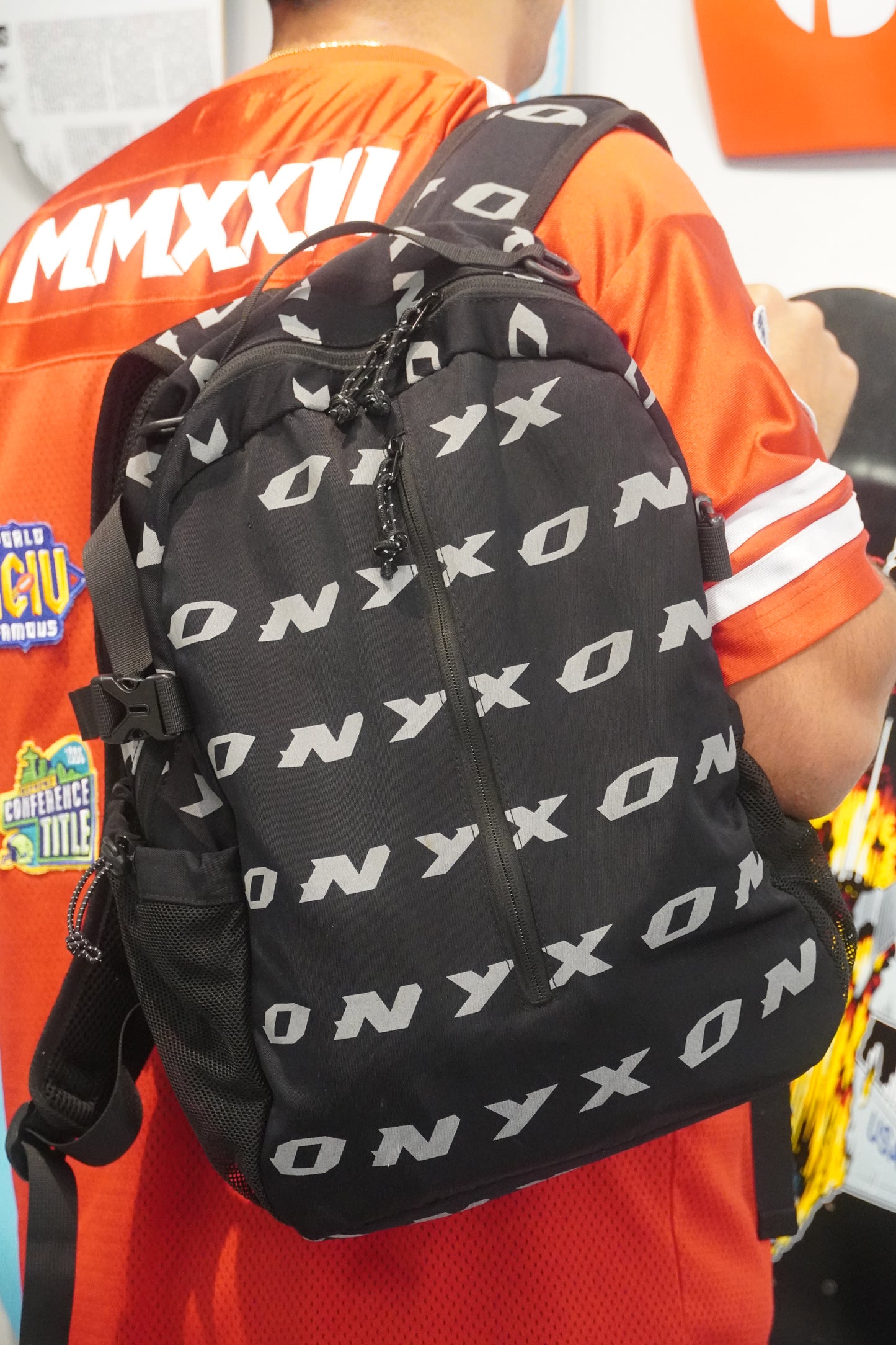 Onyx Black Reflective Backpack