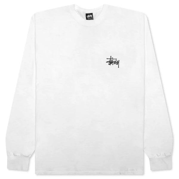 STUSSY  BASIC STUSSY PIG. DYED L/S TEE - NATURAL