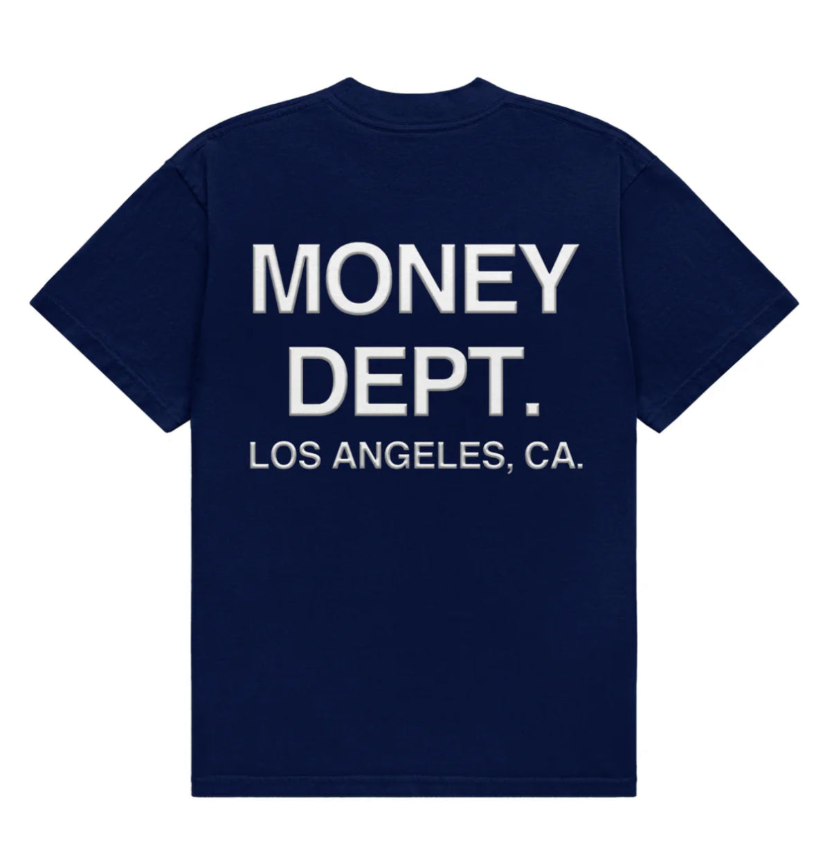 MONEY DEPT. CLASSIC NAVY & WHITE T-SHIRT (PUFF PRINT)
