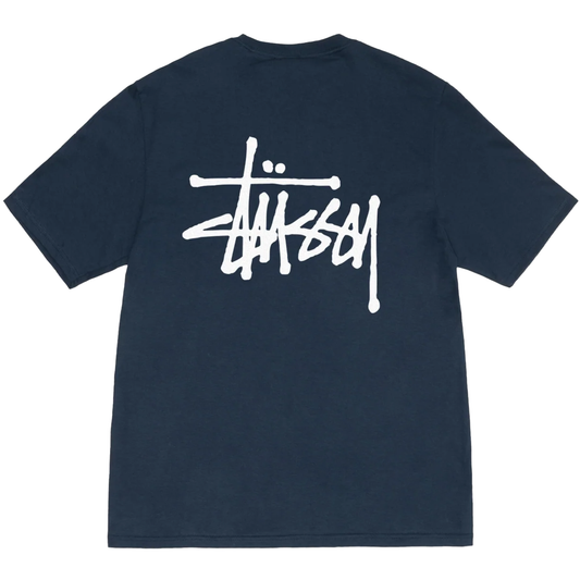 Stussy Navy Blue Basic Tee