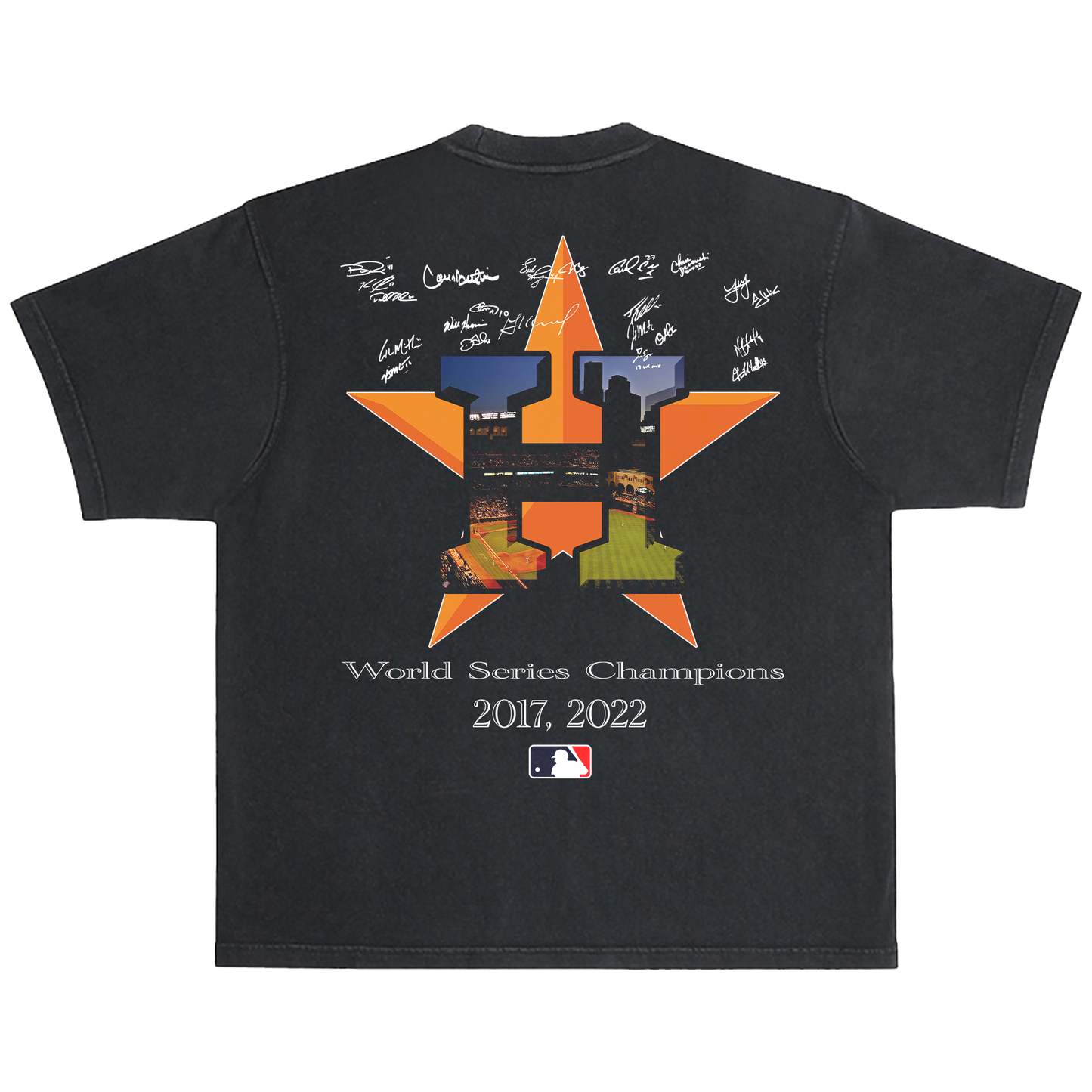 Houston Astros Vintage Black Tee