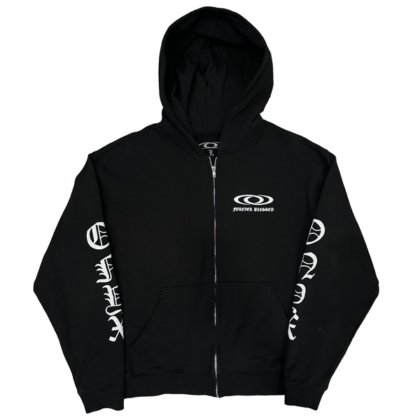 Blessed Onyx Logo Zip Up Hoodie