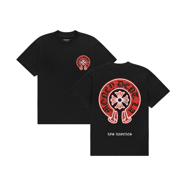 MONEY DEPT. RED CHROME TEE