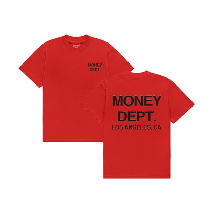 MONEY DEPT. RED TEE