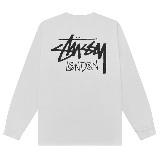 Stussy London White Long Sleeve