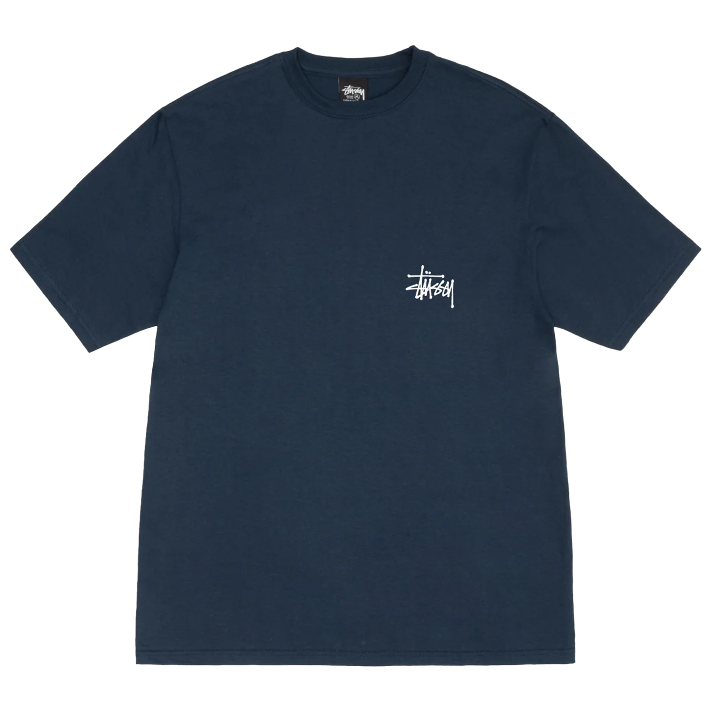 Stussy Navy Blue Basic Tee