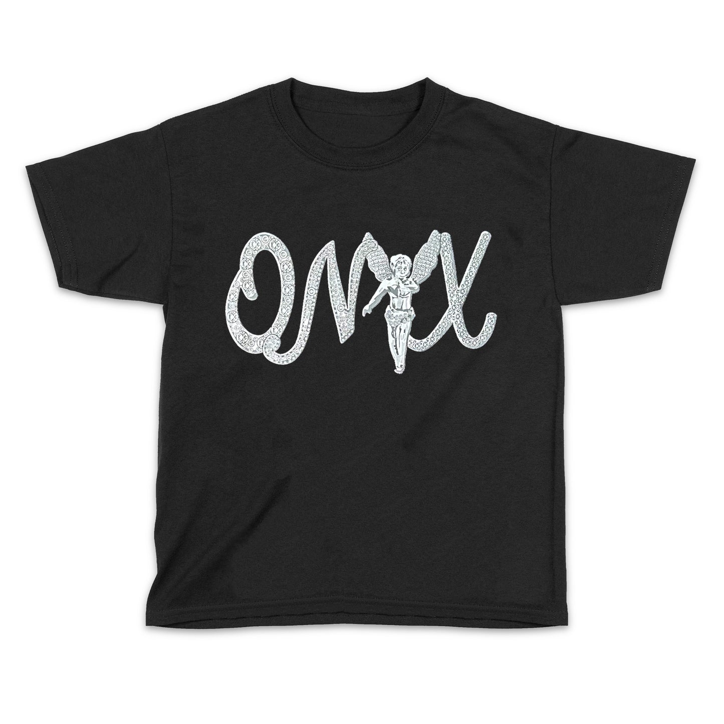 Onyx Diamond Angel Black Tee