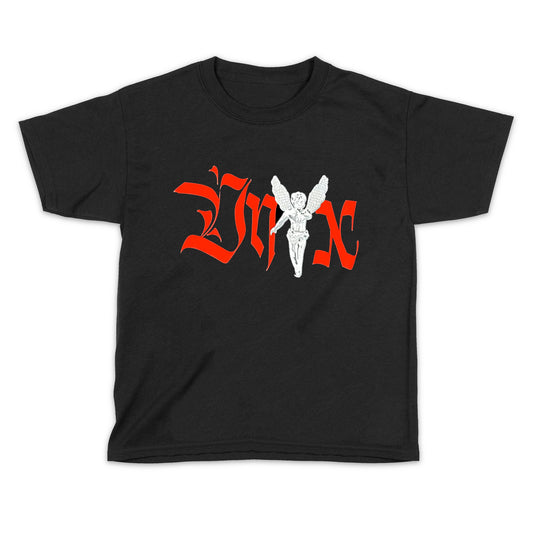 Onyx Red Angel Logo Black Tee